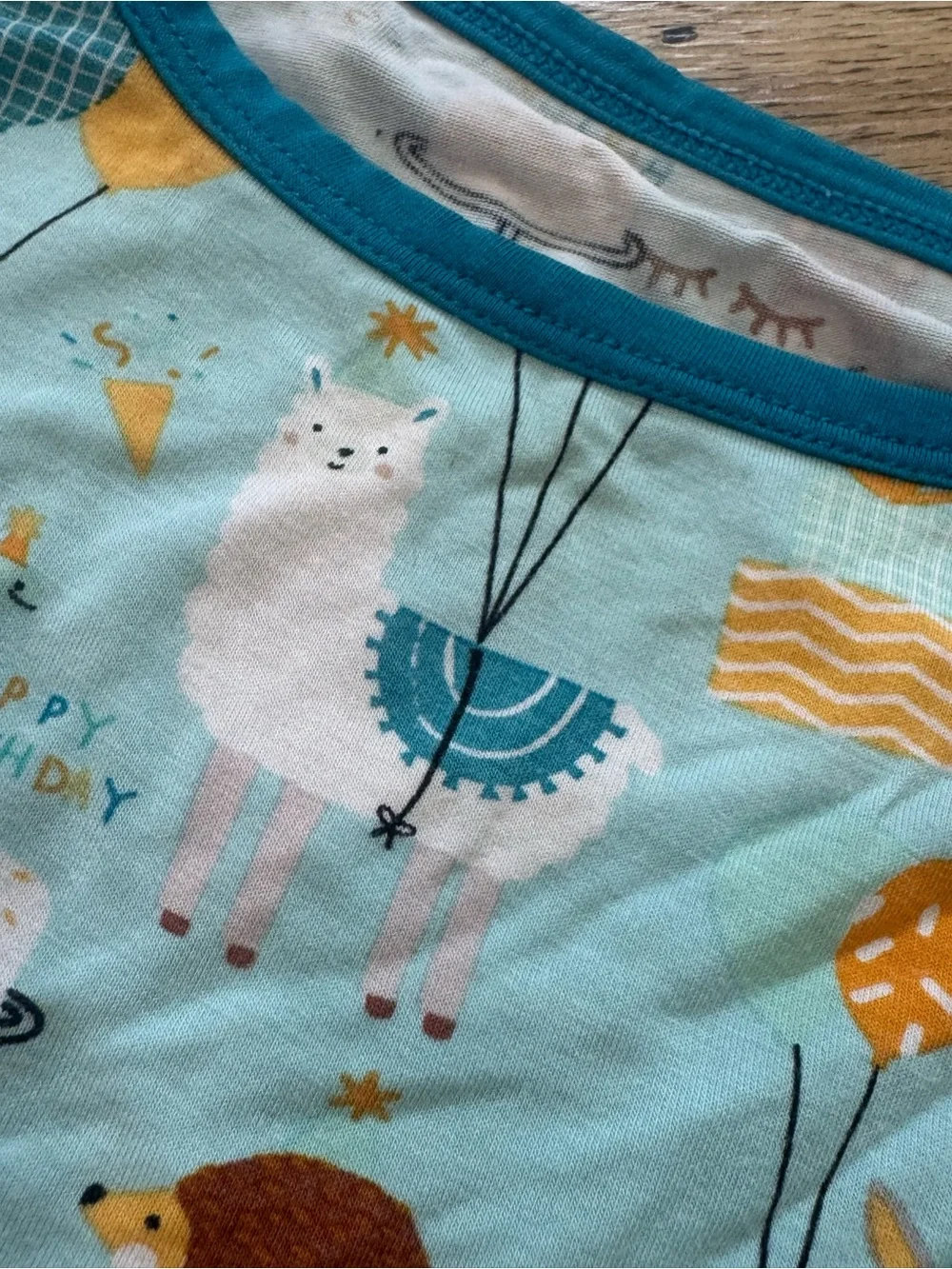 Little Sleepies Light Blue Animal Balloon Pajama Set